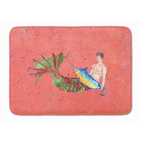 Carolines Treasures Merman Machine Washable Memory Foam Mat 8348-RUG